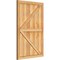 Ekena Millwork Framed Board-n-Batten Shutters w/Z-Bar, Rough Sawn Western Red Cedar, 26 7/8W x 41H, PR RBF06Z26X041RWR - alternate 5